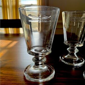 Set of 4 Dragonfly Goblets